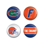 Florida Gators Button 4 Pack 1 1/4" Rnd