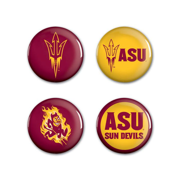 Wholesale-Arizona State Sun Devils Button 4 Pack 1 1/4" Rnd