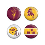 Wholesale-Arizona State Sun Devils Button 4 Pack 1 1/4" Rnd