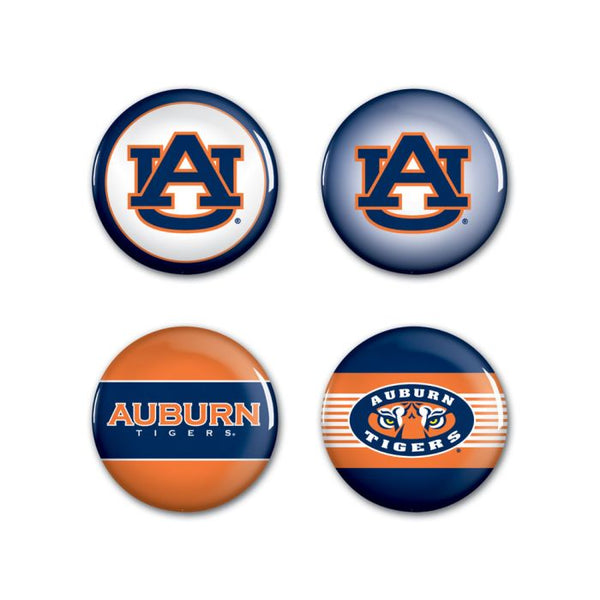 Wholesale-Auburn Tigers Button 4 Pack 1 1/4" Rnd