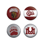 Wholesale-Montana Grizzlies Button 4 Pack 1 1/4" Rnd