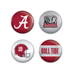 Alabama Crimson Tide Button 4 Pack 1 1/4" Rnd