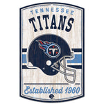 Tennessee Titans / Classic Logo Retro Wood Sign 11" x 17" 1/4" thick