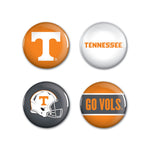 Tennessee Volunteers Button 4 Pack 1 1/4" Rnd