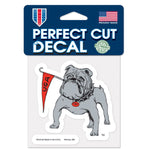 Wholesale-Georgia Bulldogs / Vintage Collegiate vault Perfect Cut Color Decal 4" x 4"