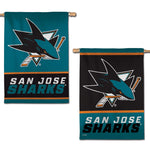 San Jose Sharks Vertical Flag 2 Sided 28" x 40"
