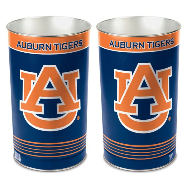 Wholesale-Auburn Tigers Wastebasket - tapered 15"H