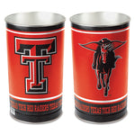 Wholesale-Texas Tech Red Raiders Wastebasket - tapered 15"H