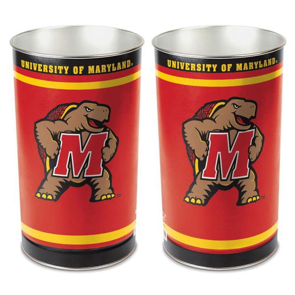 Wholesale-Maryland Terrapins Wastebasket - tapered 15"H