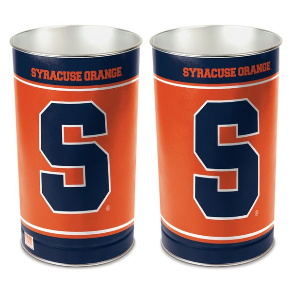 Wholesale-Syracuse Orange Wastebasket - tapered 15"H