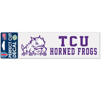 Wholesale-TCU Horned Frogs Perfect Cut Decals 3" x 10"