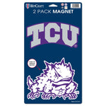 TCU Horned Frogs 2 Pack Magnets 5" x  9"