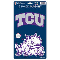 TCU Horned Frogs 2 Pack Magnets 5" x  9"