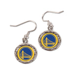 Golden State Warriors Earrings Jewelry Carded Round