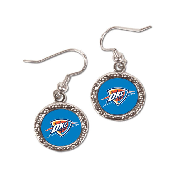 Oklahoma City Thunder Earrings Jewelry Carded Round