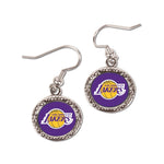 Los Angeles Lakers Earrings Jewelry Carded Round