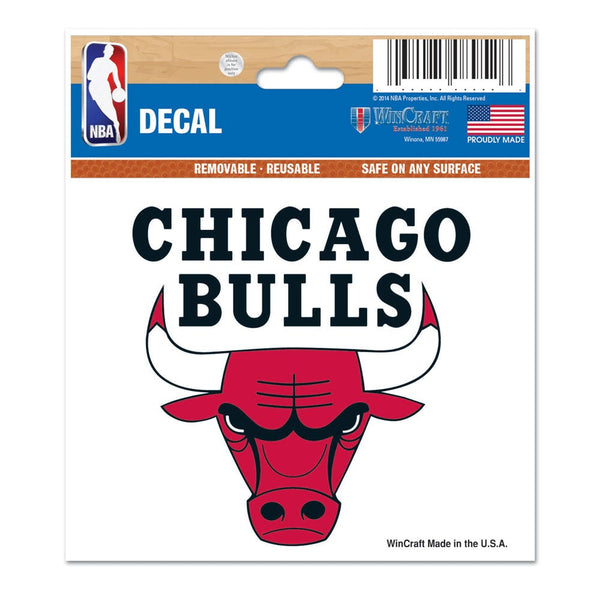 Chicago Bulls Multi-Use Decal 3" x 4"