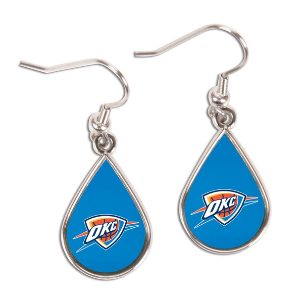 Oklahoma City Thunder Earrings Jewelry Carded Tear Drop