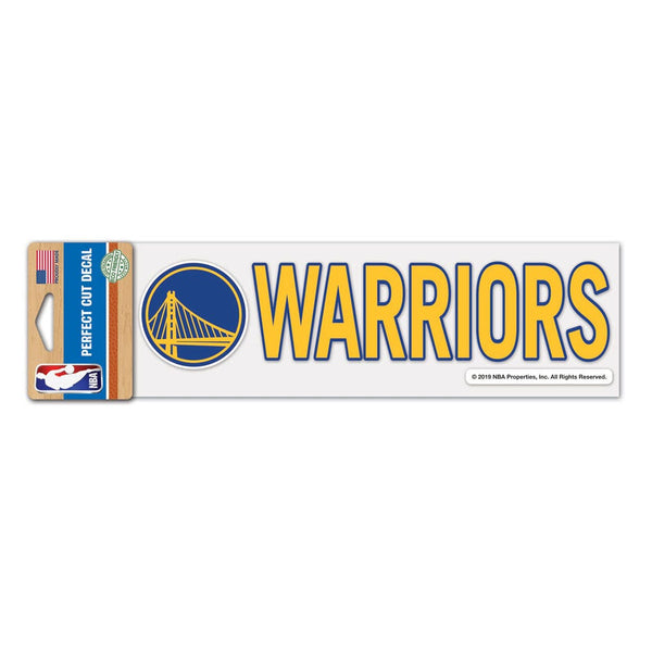 Golden State Warriors Perfect Cut Decals 3" x 10"