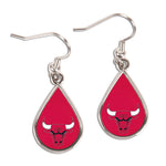 Chicago Bulls Earrings Jewelry Carded Tear Drop