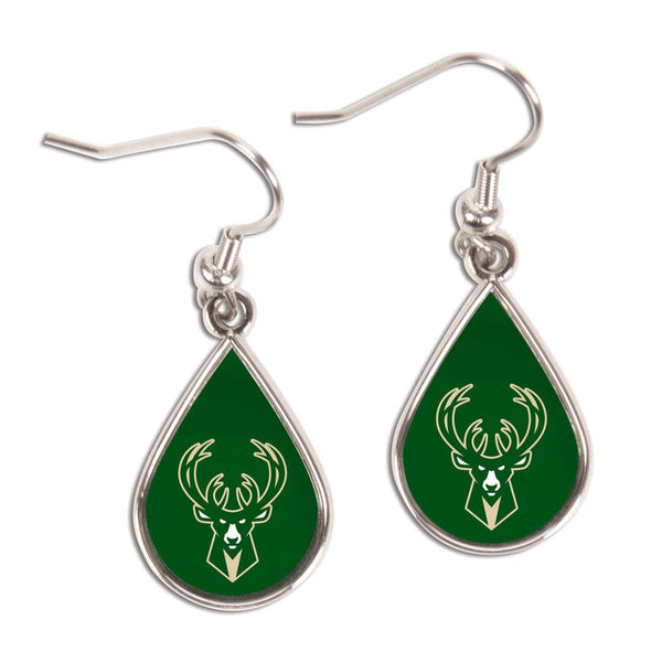 Milwaukee Bucks Earrings Jewelry Carded Tear Drop