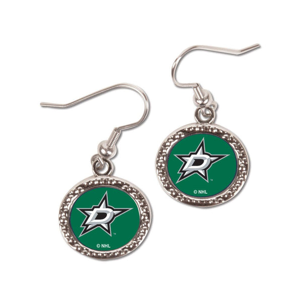 Dallas Stars Earrings Jewelry Carded Round