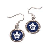 Toronto Maple Leafs Earrings Jewelry Carded Round