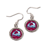 Colorado Avalanche Earrings Jewelry Carded Round