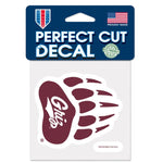 Wholesale-Montana Grizzlies Perfect Cut Color Decal 4" x 4"