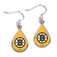 Boston Bruins Earrings Jewelry Carded Tear Drop