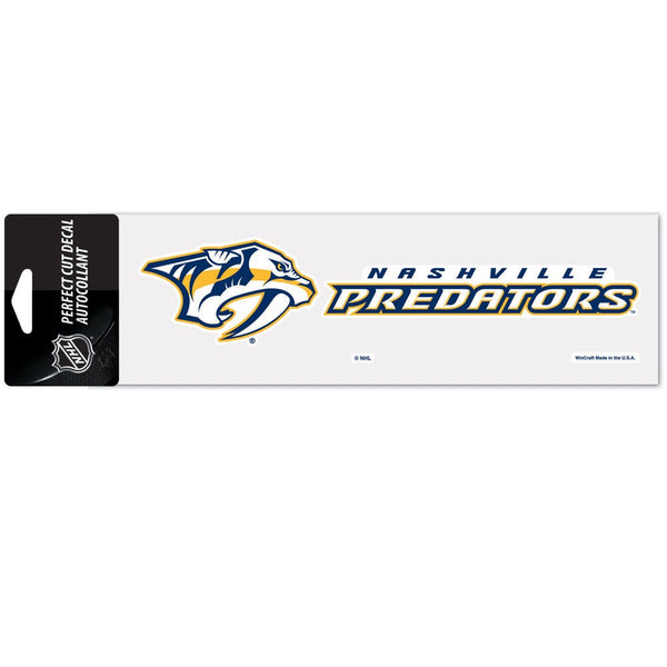 Nashville Predators Perfect Cut Decals 3" x 10"