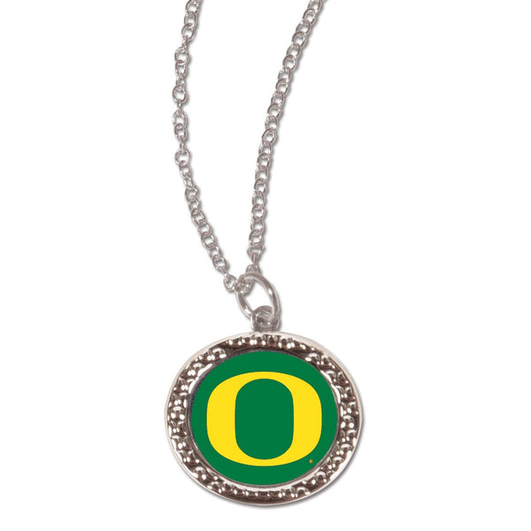 Oregon Ducks Necklace w/Charm Jewelry Card