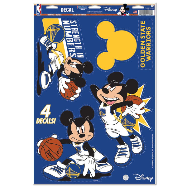 Golden State Warriors / Disney Multi-Use Decal 11" x 17"