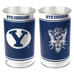 Wholesale-Brigham Young Cougars Wastebasket - tapered 15"H