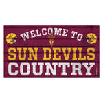 Arizona State Sun Devils Wood Sign 13"x24" 1/4" thick