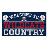 Arizona Wildcats Wood Sign 13"x24" 1/4" thick