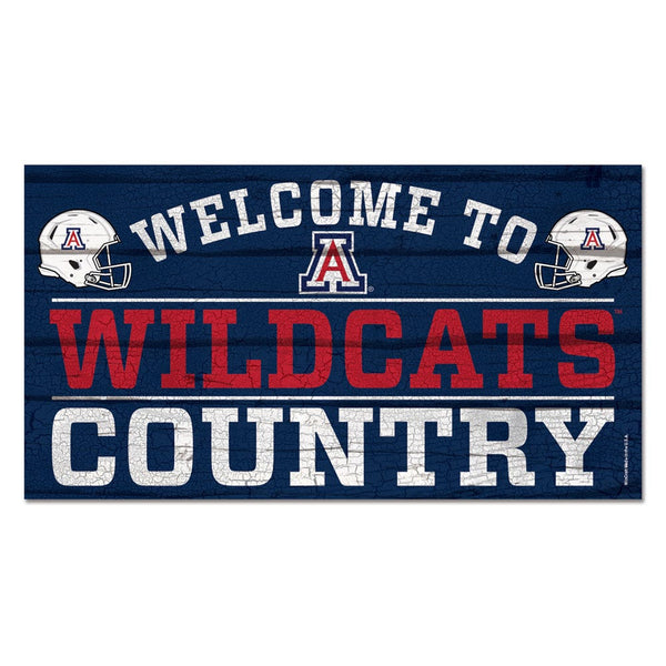 Arizona Wildcats Wood Sign 13"x24" 1/4" thick