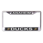 Wholesale-Anaheim Ducks CARBON Lic Plt Frame S/L Printed