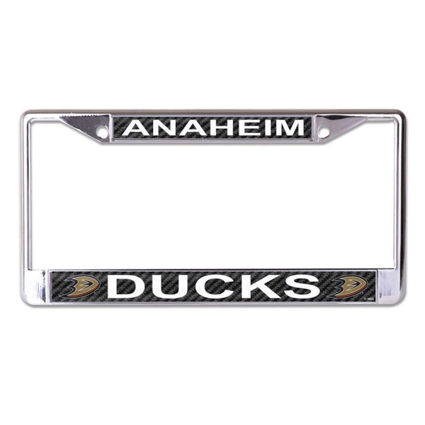 Wholesale-Anaheim Ducks CARBON Lic Plt Frame S/L Printed