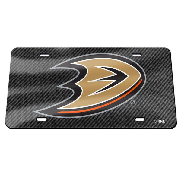 Wholesale-Anaheim Ducks CARBON Specialty Acrylic License Plate