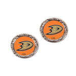 Wholesale-Anaheim Ducks Earrings Jewelry Carded Round