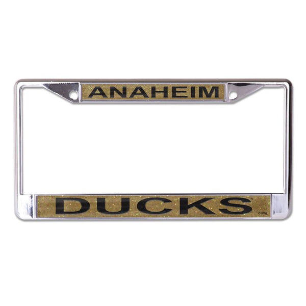 Wholesale-Anaheim Ducks GLITTER Lic Plt Frame S/L Printed