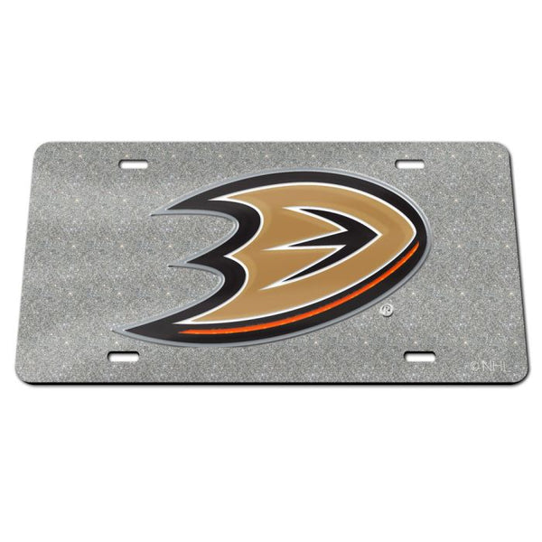 Wholesale-Anaheim Ducks GLITTER Specialty Acrylic License Plate