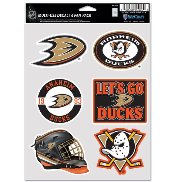 Wholesale-Anaheim Ducks Multi Use 6 fan pack