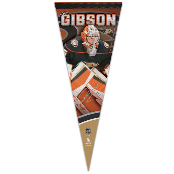 Wholesale-Anaheim Ducks Premium Pennant 12" x 30" John Gibson