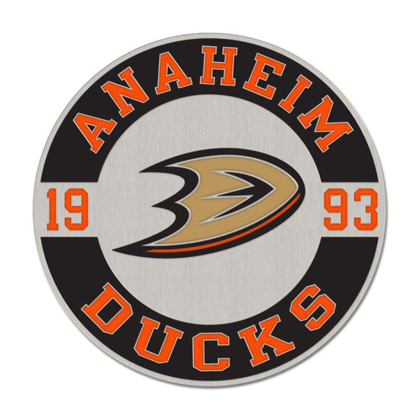 Wholesale-Anaheim Ducks ROUND EST Collector Enamel Pin Jewelry Card