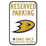 Wholesale-Anaheim Ducks Reserved Parking Plastic Sign 11" x 17"