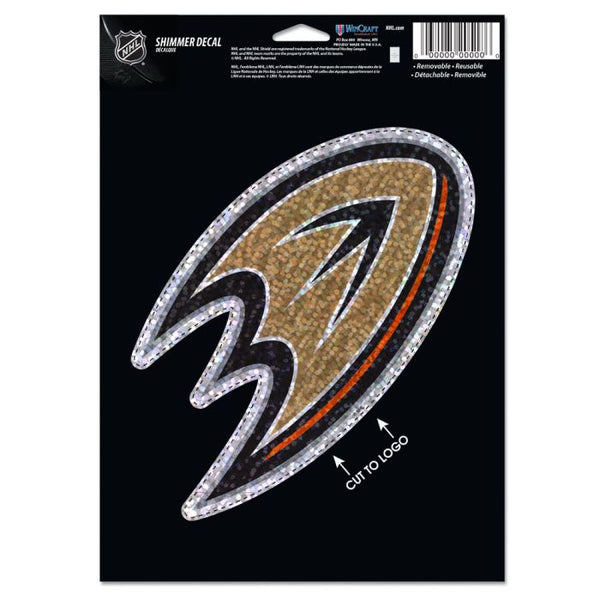 Wholesale-Anaheim Ducks Shimmer Decals 5" x 7"