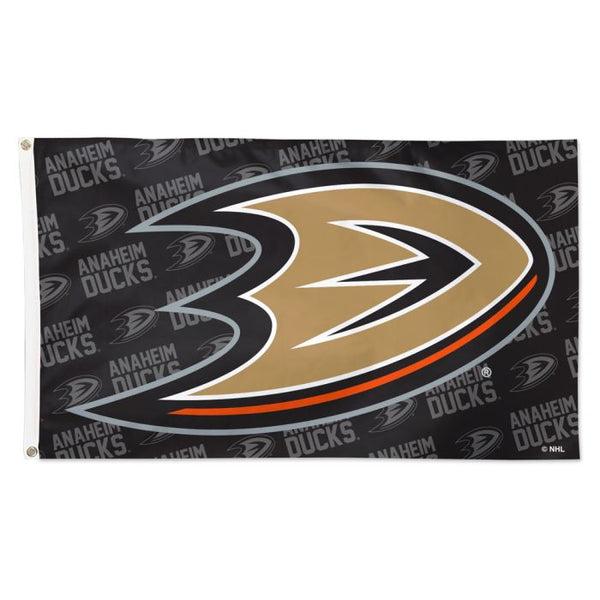 Wholesale-Anaheim Ducks Step and Repeat Flag - Deluxe 3' X 5'