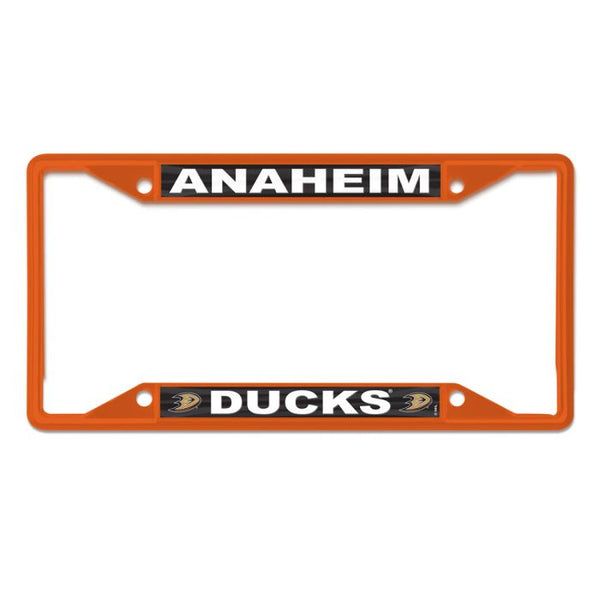 Wholesale-Anaheim Ducks orange Lic Plt Frame S/S